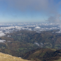 Vue du sommet, coté français
