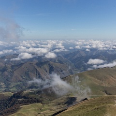 Vue du sommet, coté français