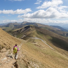 Descente vers le col de Port Larrau