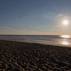 Coucher de soleil à Biscarosse