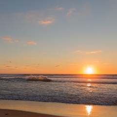 Coucher de soleil à Biscarosse