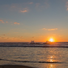Coucher de soleil à Biscarosse