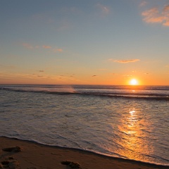 Coucher de soleil à Biscarosse