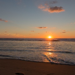 Coucher de soleil à Biscarosse