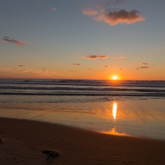 Coucher de soleil à Biscarosse
