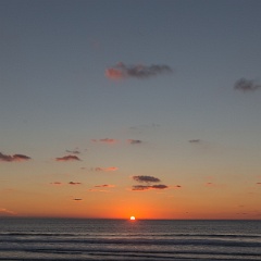 Coucher de soleil à Biscarosse